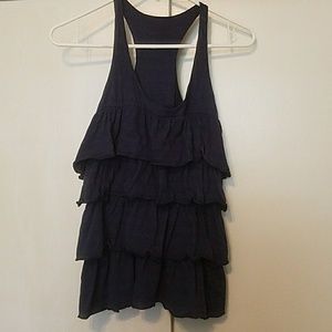 Racer back top in navy